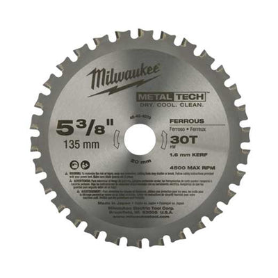 Milwaukee 5-3/8 in. 30 Teeth Ferrous Metal Circular Saw Blade