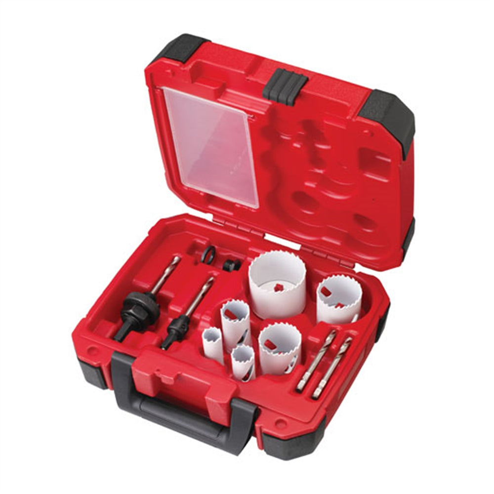 Milwaukee 10-Piece Electrician's Ice Hardened Hole Saw Kit