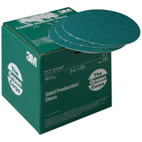 3M Green Corps Stikit Production Discs, 6" 40E, 100 Per Box