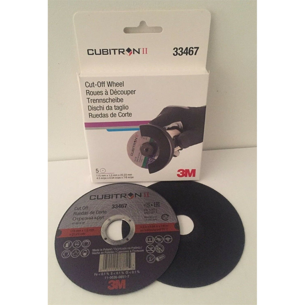 3M Cubitron II Cut-Off Wheel, 33467, 4.5 in x 0.04 in x 7/8 in, 5 per pack