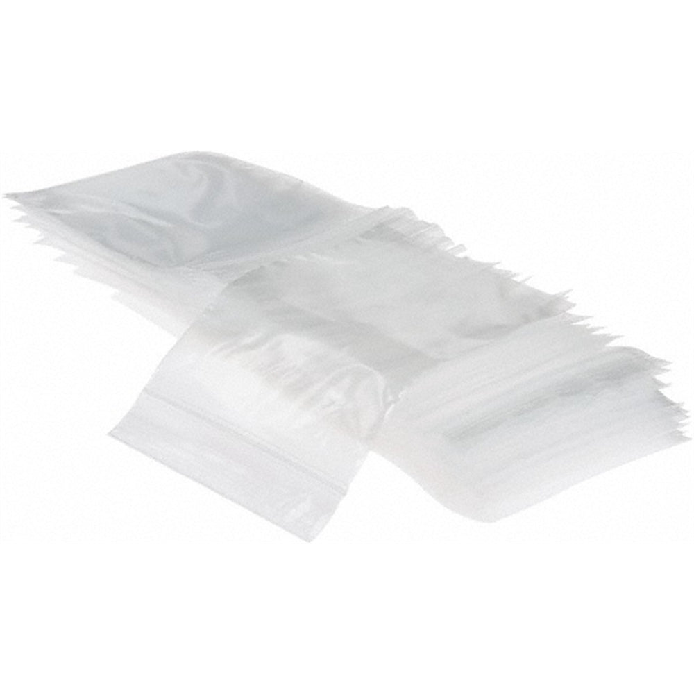 Pack of (1000), 3 x 4" 2 mil Self-Seal Reclosable Bags