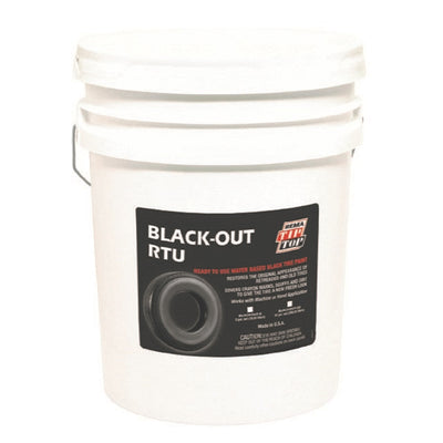 Black-Out RTU Tire Paint, Water Based, 55 gal.