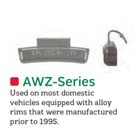 Box of 25 2.50 oz. Aw-Series Zinc