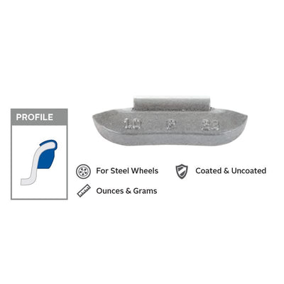 BX/50 PASS.CAR STEEL WEIGHTS