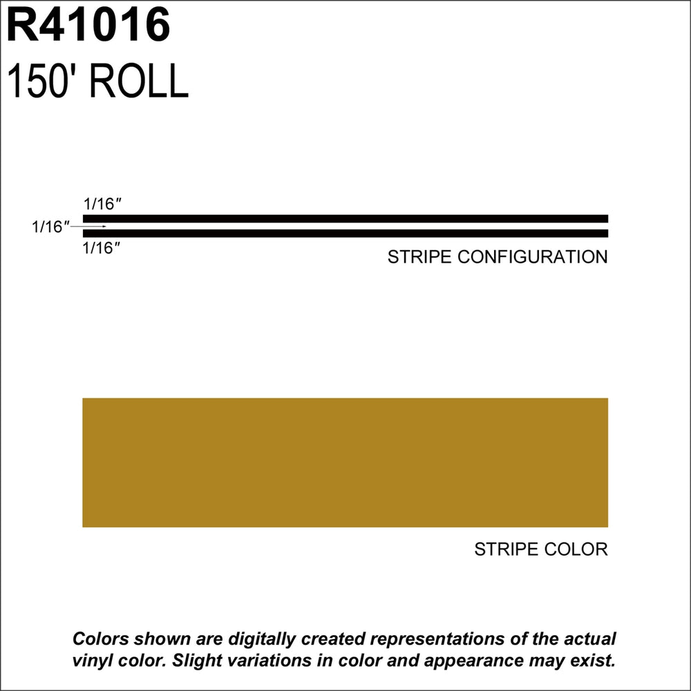 MS, 3/16" X 150'; Gold Metallic