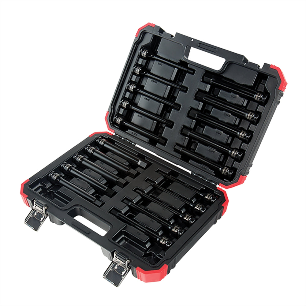 Sunex Tools 20-Piece 1/2 in. Drive Impact Hex Driver Master Set - 6 in. Long