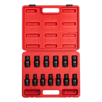 Sunex Tools 13-Piece 1/2 in. Drive Metric Universal Impact Socket Set