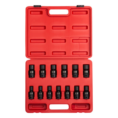 Sunex Tools 13-Piece 1/2 in. Drive Metric Universal Impact Socket Set