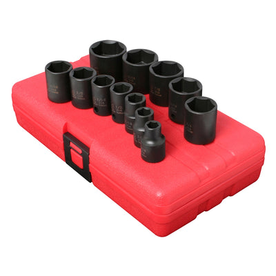 12-Piece 3/8 in. Drive 6-Point Standard Fractional SAE Socket Impact Set