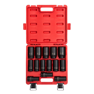 Sunex Tools 14-Piece 3/4 in. Drive Deep Impact Socket Set