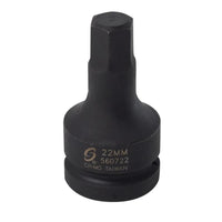 1 in. Drive 22 mm Hex Drive Impact Socket