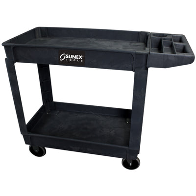 Sunex Tools Compact Heavy Duty Utility Cart, Black