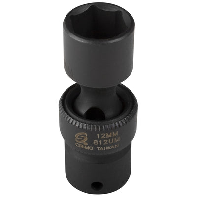 1/4 in. Drive 6-Point Universal Impact Socket 12mm