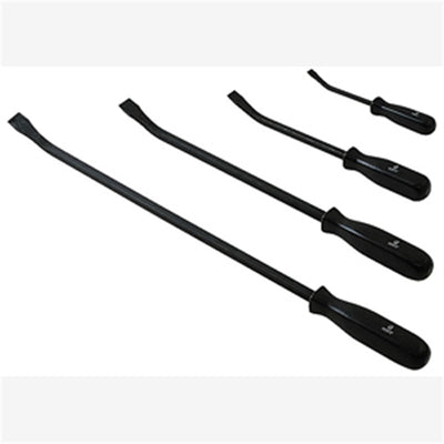 Sunex Tools Pry Bar Set 4-Piece Bent End Black Handles