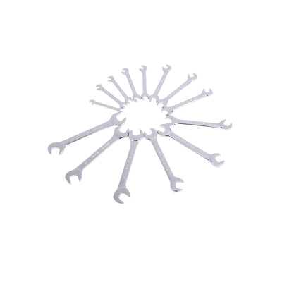 Sunex 14-Piece Metric Angle Head 6mm-19mm Wrench Set, Full Polish