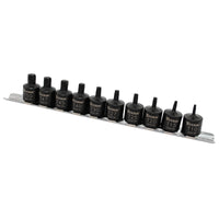 Titan 10-Piece Stubby Star Bit Socket Set