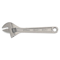 Adjustable Wrench, Heavy Duty, 18" Long, Chrome Plated