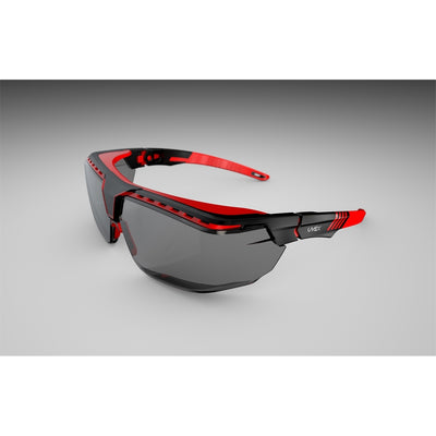 Uvex Avatar Glasses Otg Blk/red, Gray Hc