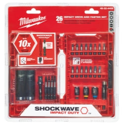 26-Piece Shockwave Drive and Fasten Set MLW48-32-4408 - Milwaukee Electric Tools - Tooldom