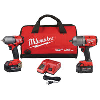 2-pc M18 FUEL Auto Kit 1/2" Impact Wrench and 3/8" Impact Wrench w/ (2) Batteries Kit